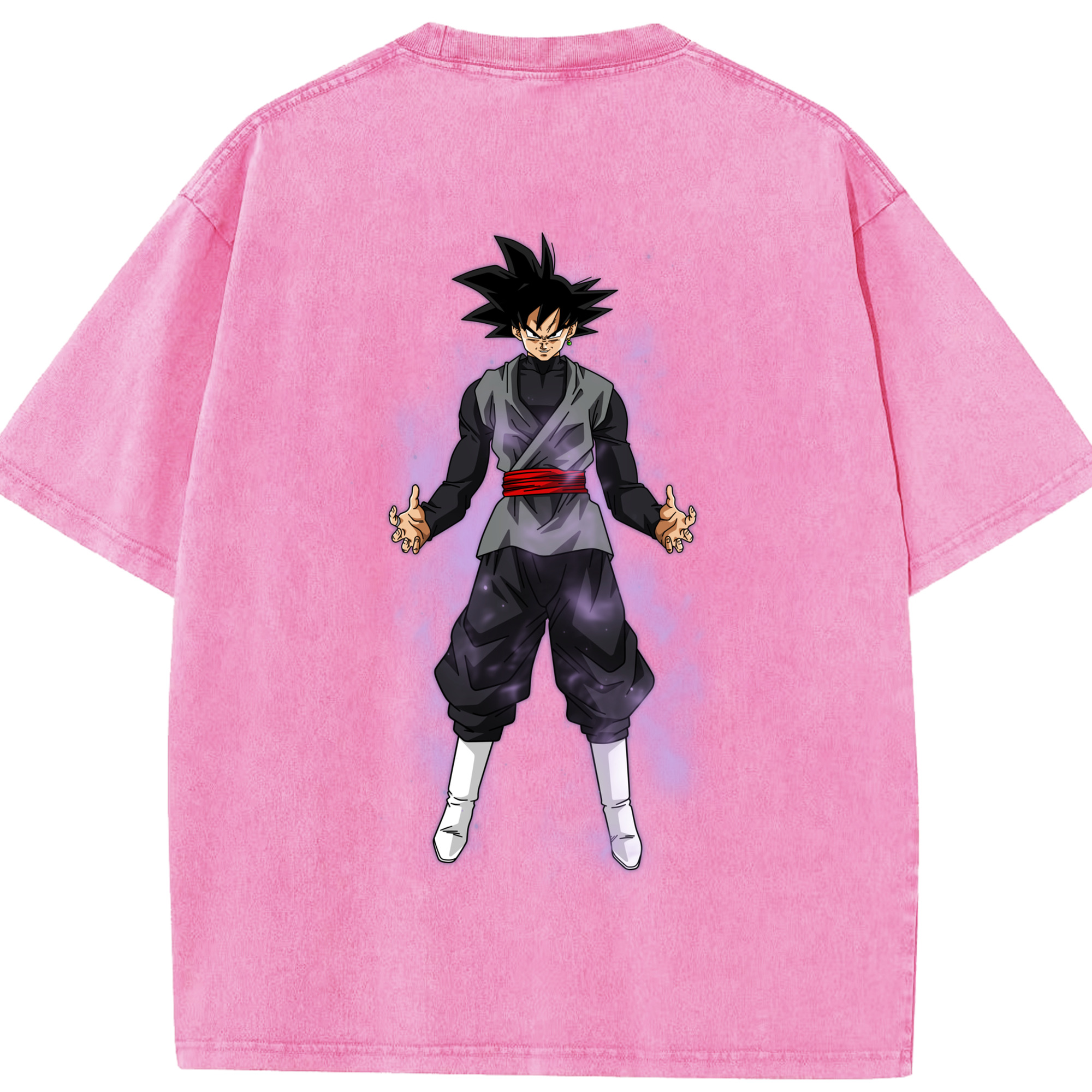 （画像用） ドラゴンボール ベジータ四世（Bejīta Yonsei）DRAGON BALL Vegeta IV 綿100% ヴィンテージ風 半袖Tシャツ（背面プリント）